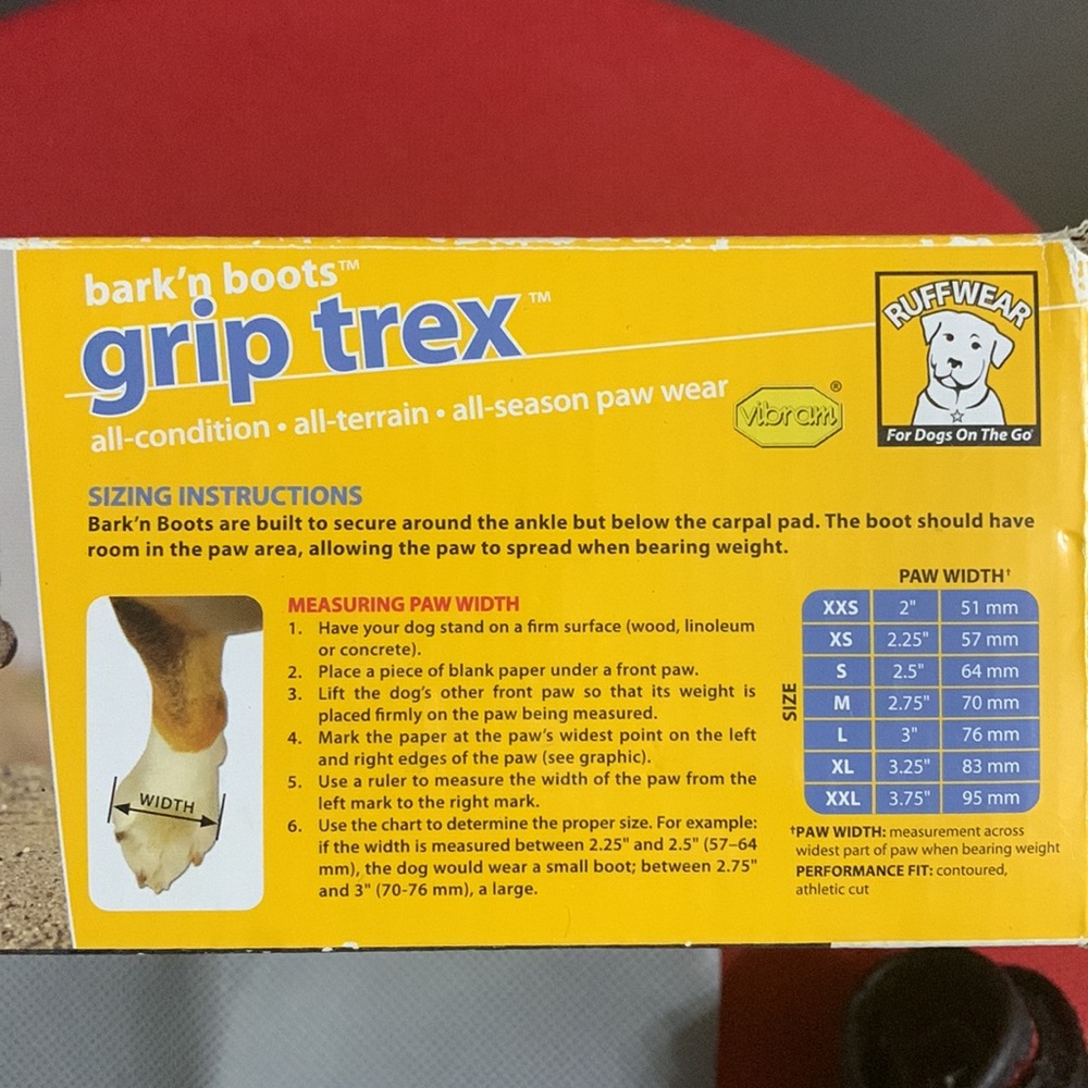 2xHP🎉Like new🌸Bark’n Grip Trex K9 Boots for Hiking/Running - Picture 14 of 16